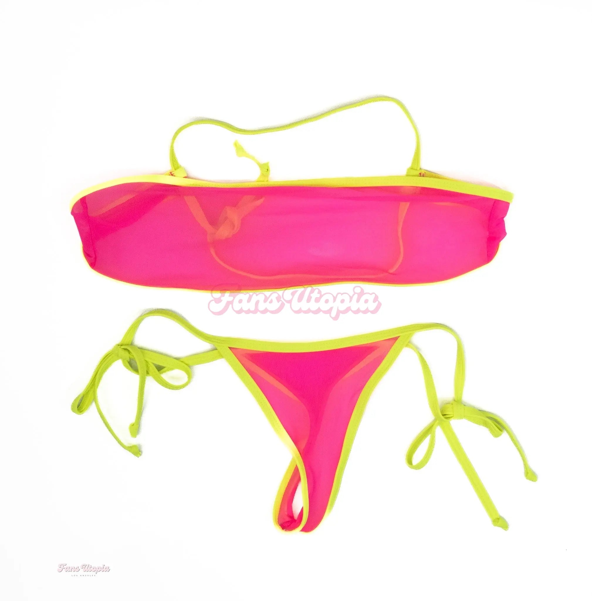 Sofie Marie Neon Pink Green Bikini Sofie Marie