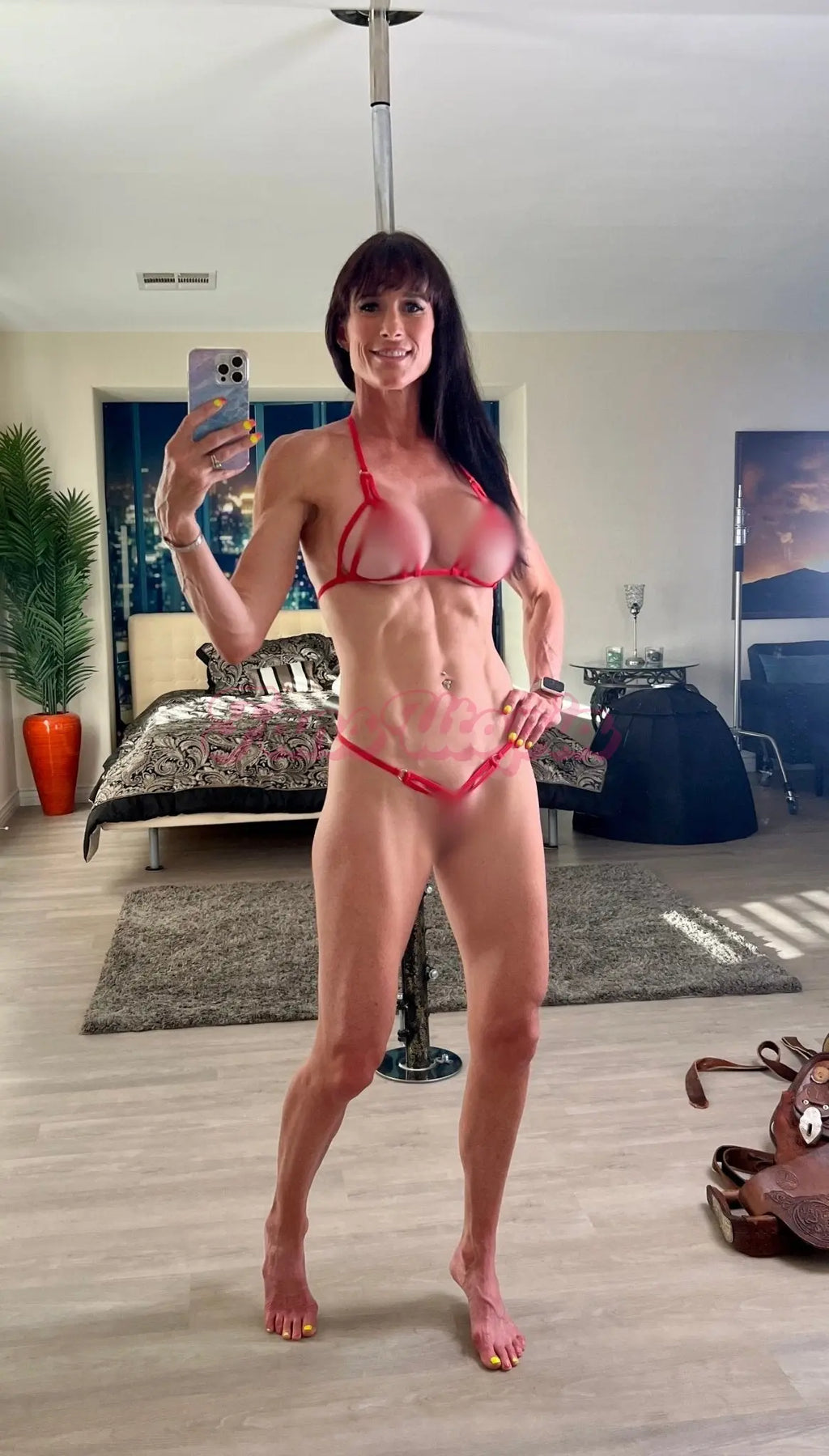 Sofie Marie Red String Bikini Sofie Marie