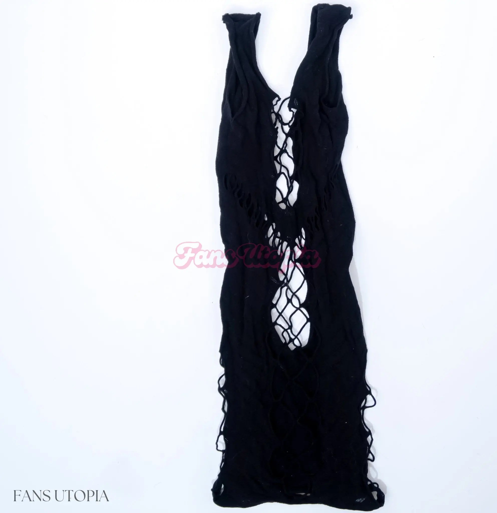 Summer Col Black Mesh Dress + Signed Polaroid Summer Col