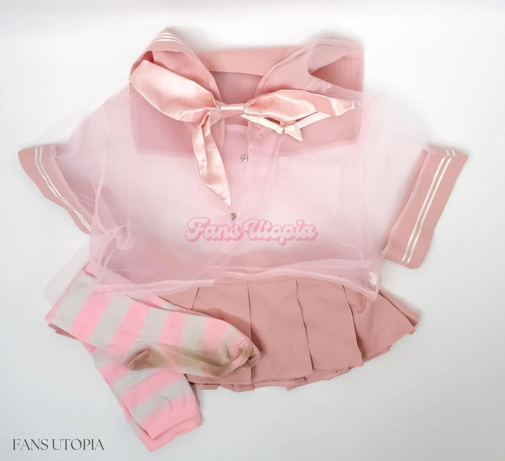 Summer Col Pink School Girl Set + Signed Polaroid Summer Col