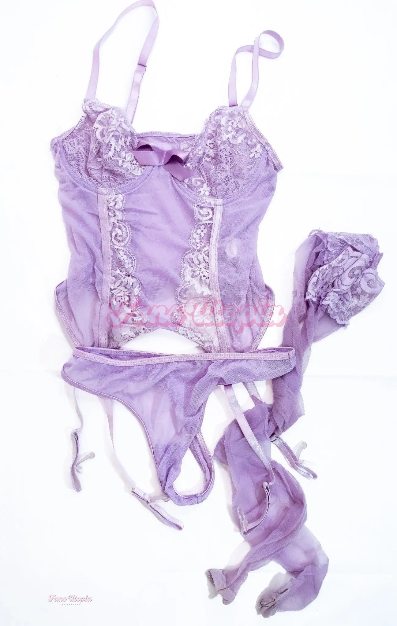 Summer Col Purple Basque Set + Autographed Polaroid Summer Col