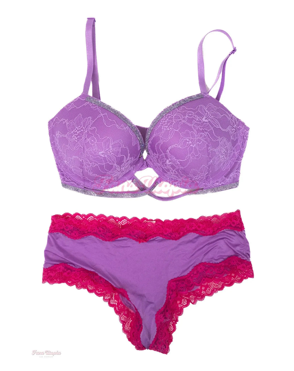 Tiffani Madison Purple Pink Bra & Panty Set Tiffani Madison