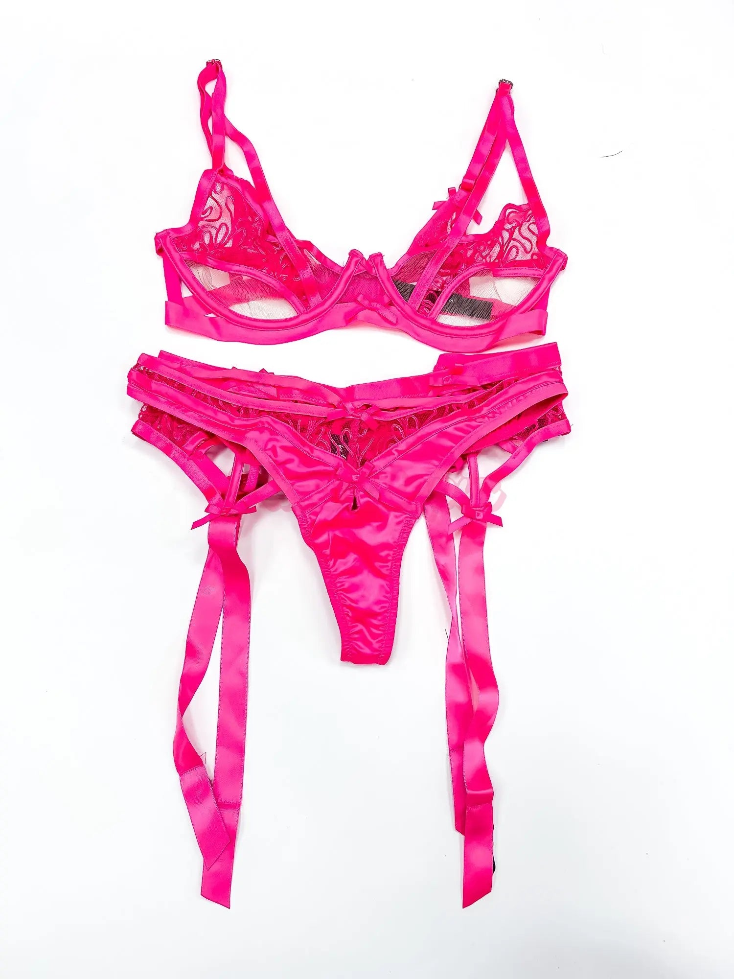 Tori Easton Hot Pink Lingerie Set Tori Easton