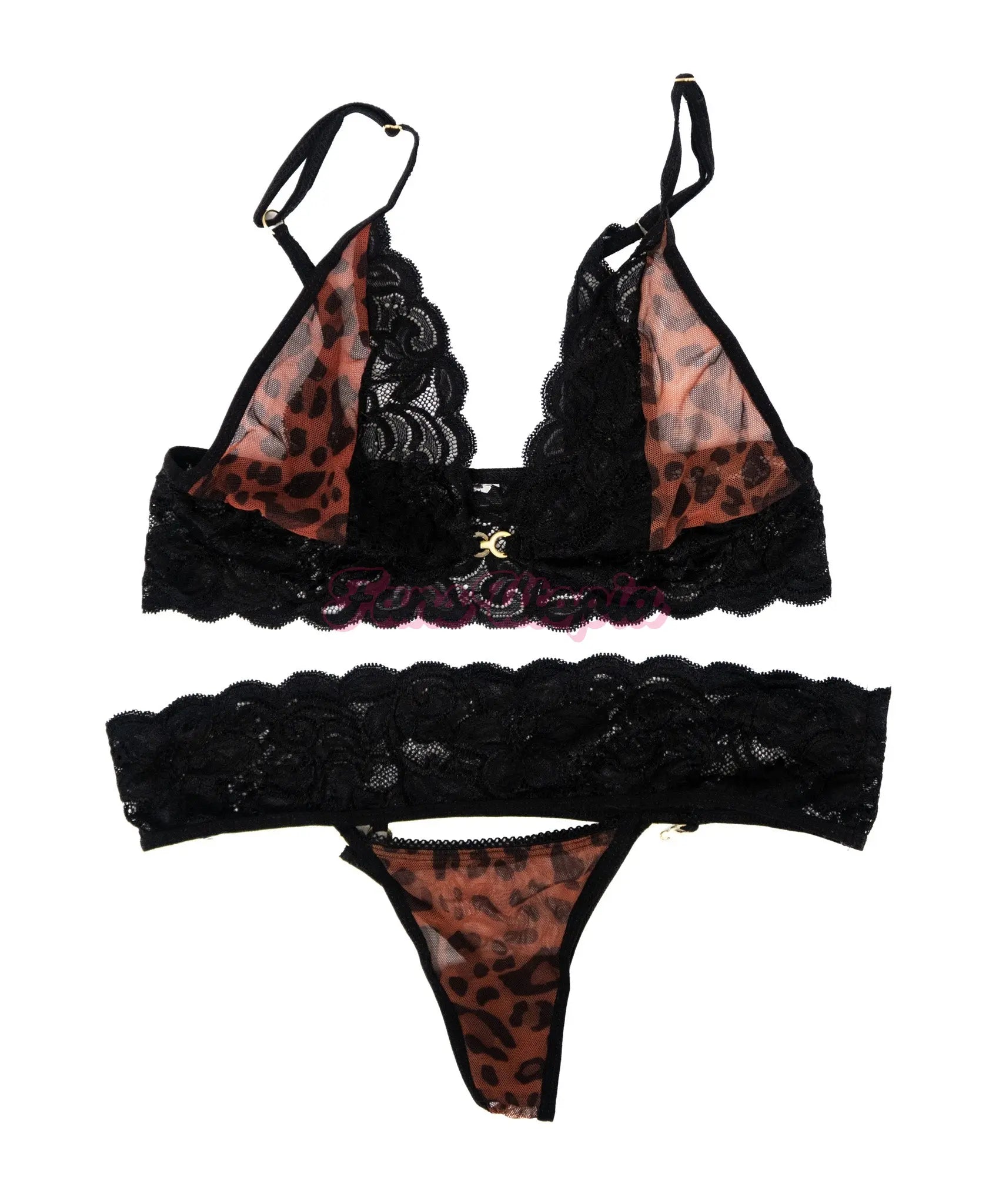 Tru Kait Cheetah Print Bra & Panty Set Tru Kait