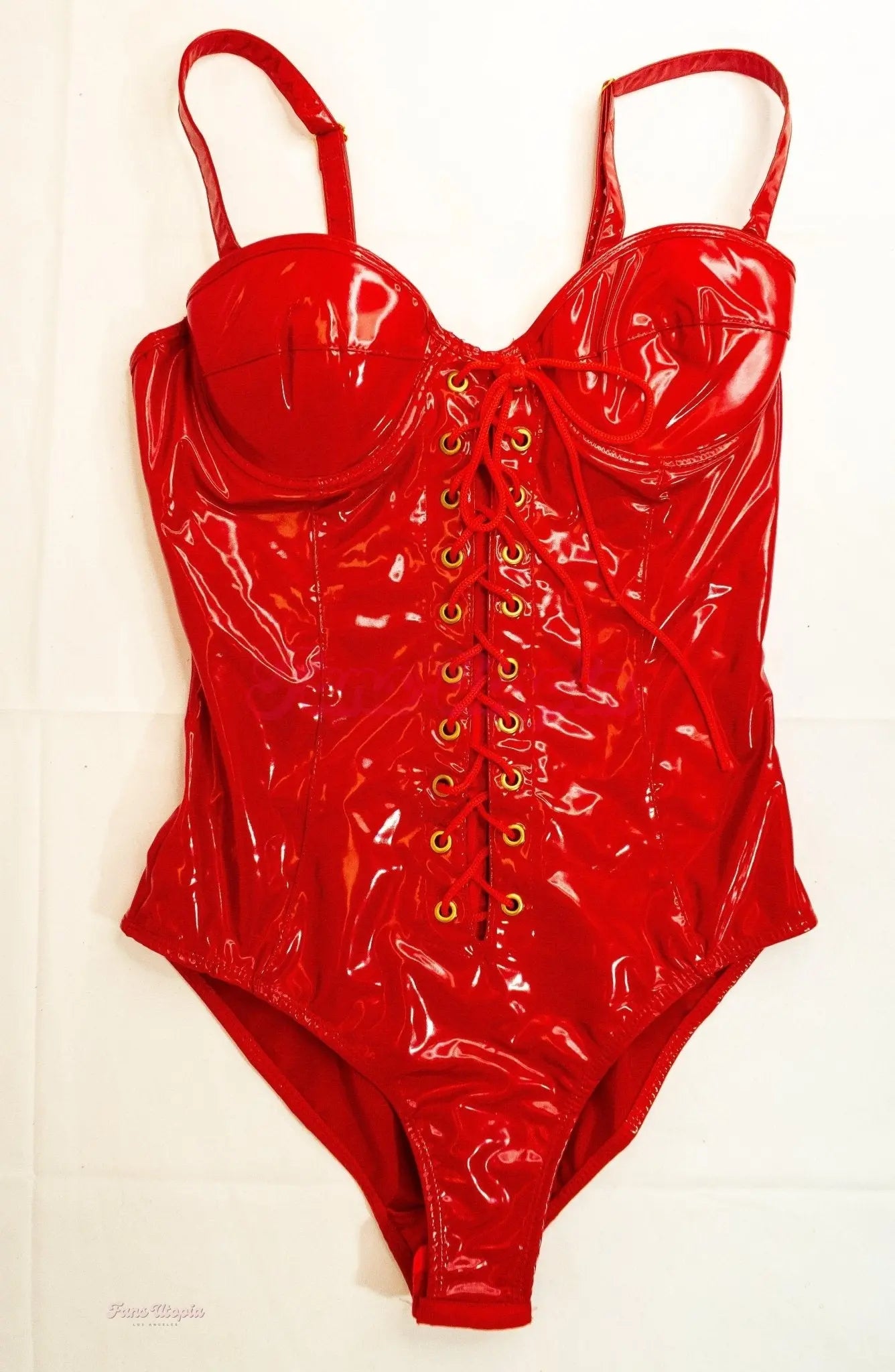 Tru Kait Red Latex Bodysuit Tru Kait