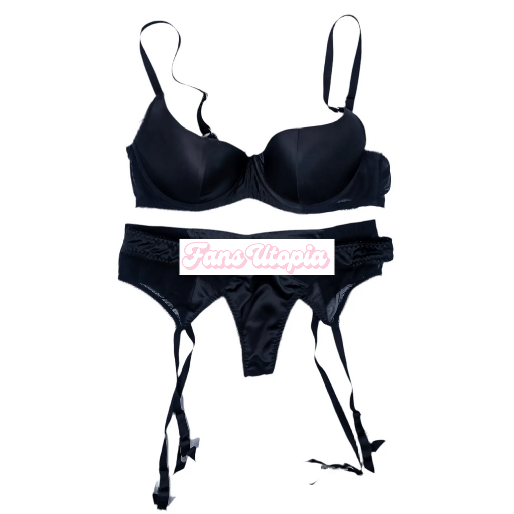 Vicki Chase Black Lingerie Set Vicki Chase