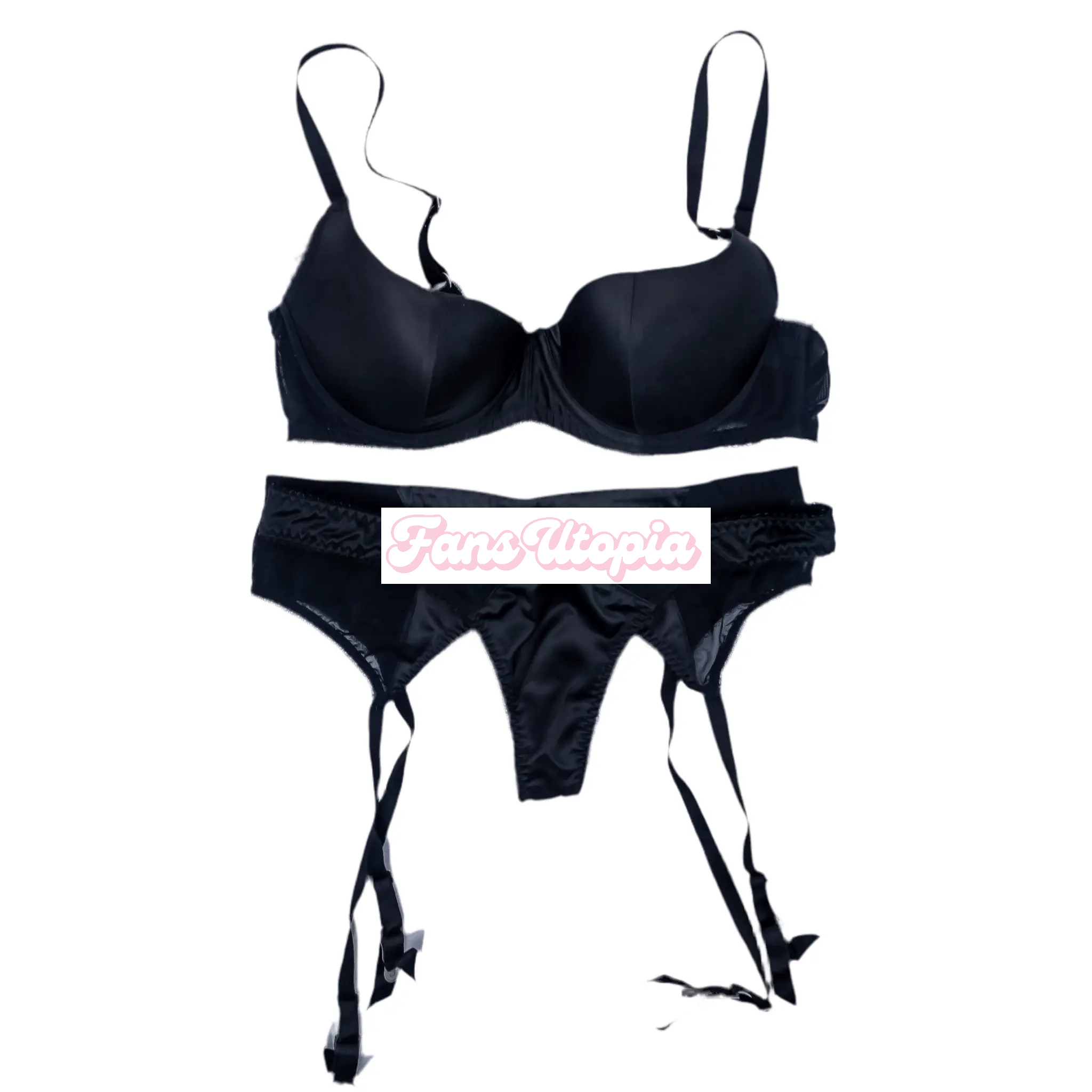 Vicki Chase Black Lingerie Set Vicki Chase