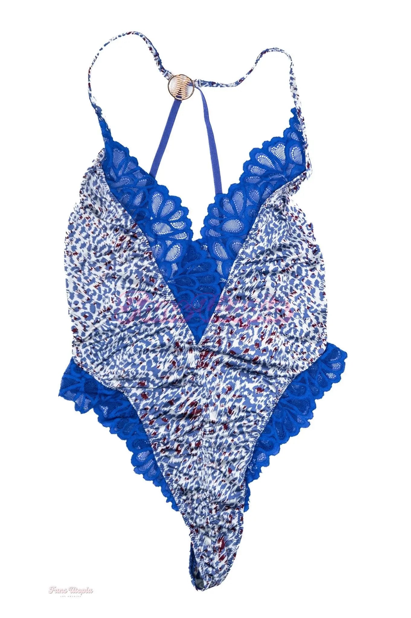 Vicki Chase Fenty Savage Blue Lace Bodysuit Vicki Chase
