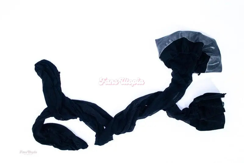 Vicki Chase Velvet Floral Bra & Panties Set + Thigh High Stockings Vicki Chase