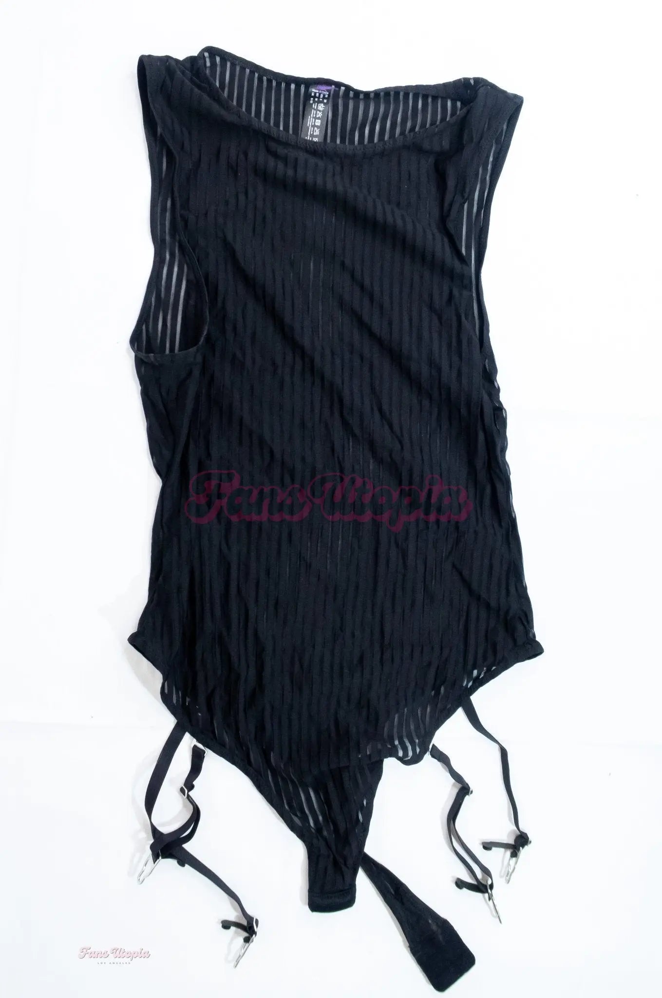 Victoria Voxxx Black Bodysuit with Leg Straps Victoria Voxxx