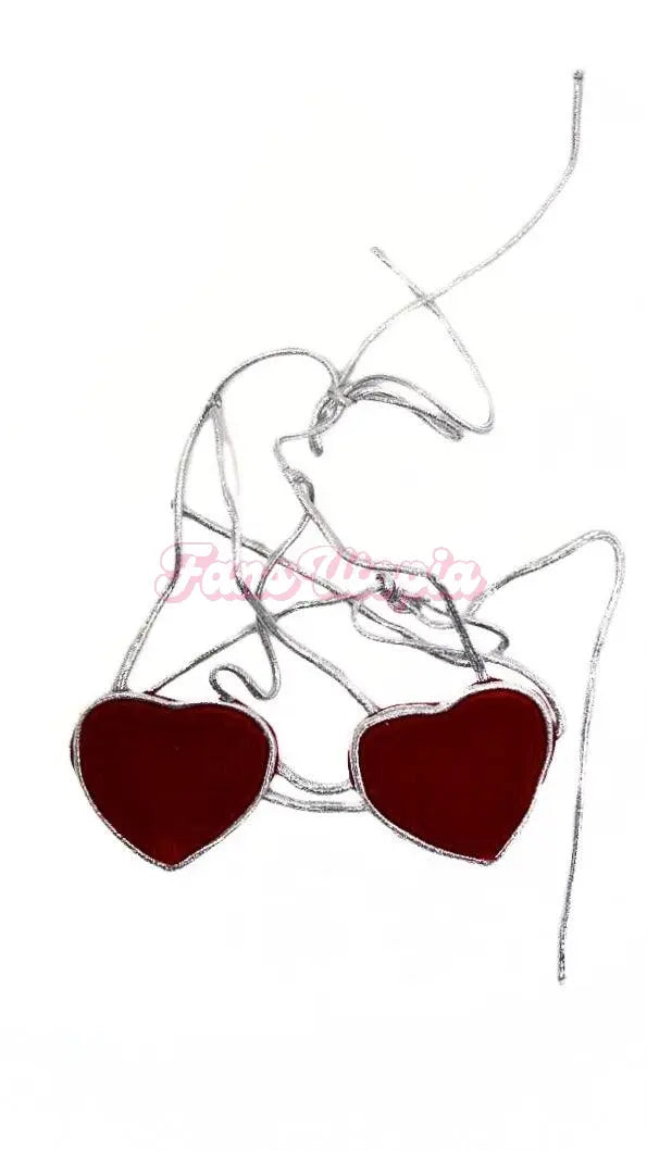 Violet Myers Hearts Bra & Fishnets Violet Myers