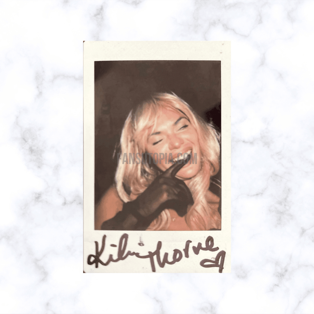 Kaili Thorne Autographed Glove Polaroid Kaili Thorne
