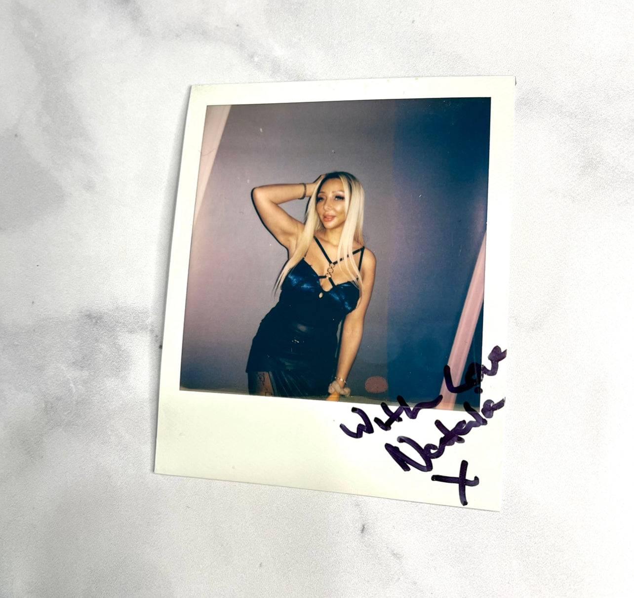 Natalia Davis Autographed Polaroid Photo 2 OUTLET